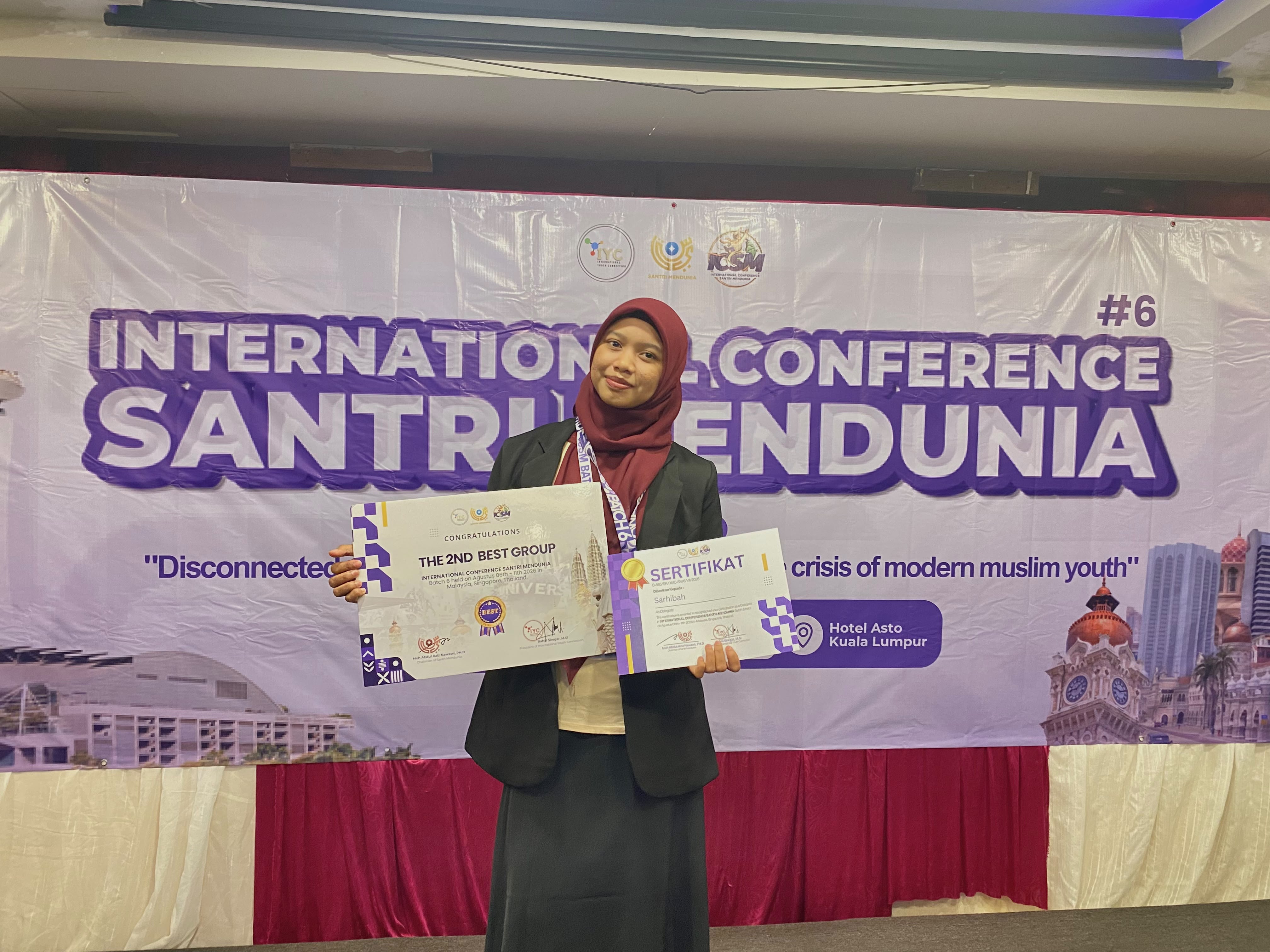 Mahasiswa UNIKI Asal Aceh Selatan Raih 2nd Best Group di International Conference Santri Mendunia 2026