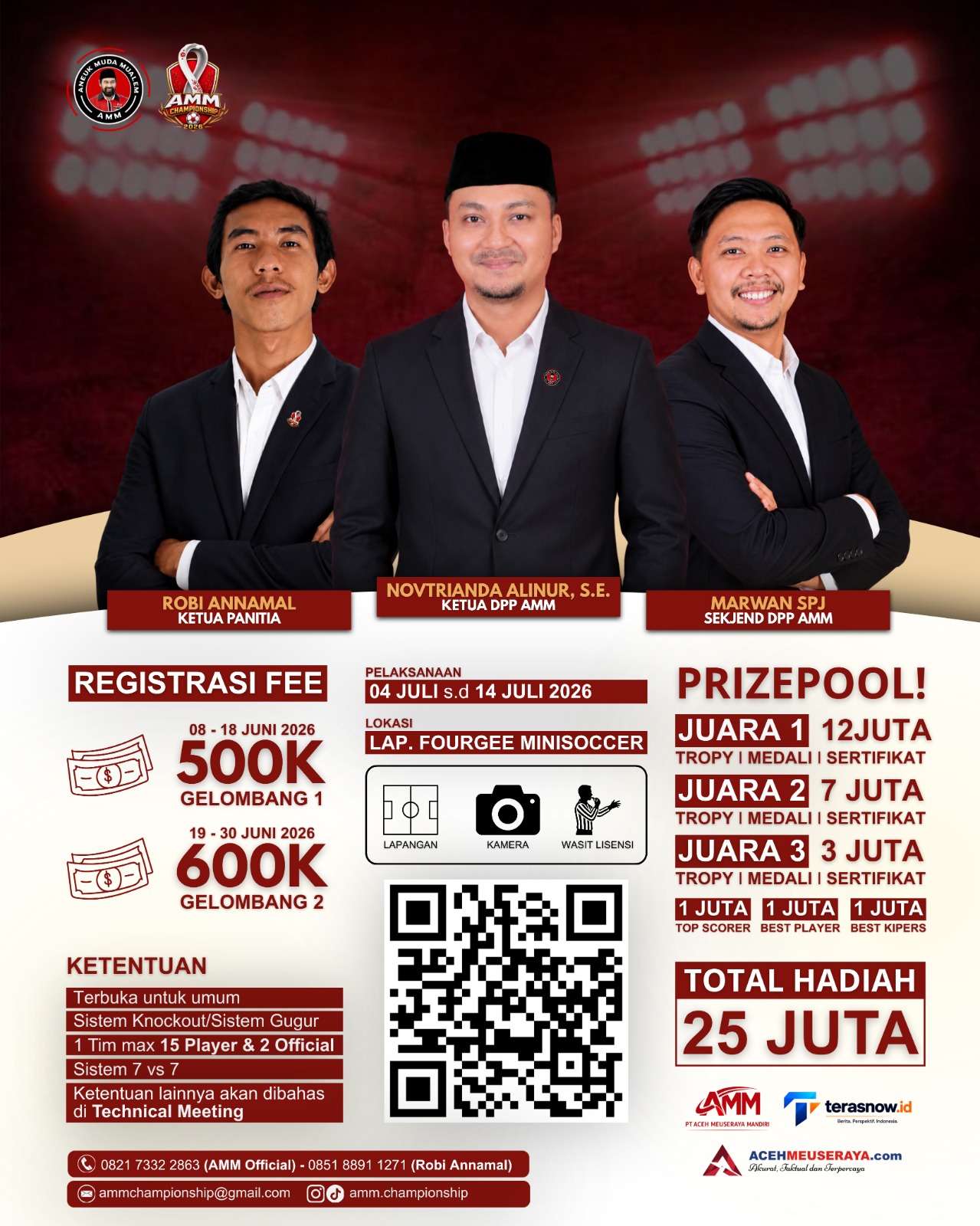 AMM Championship 2026 Siap Digelar di Banda Aceh, Perebutkan Hadiah Rp25 Juta dan Bonus.