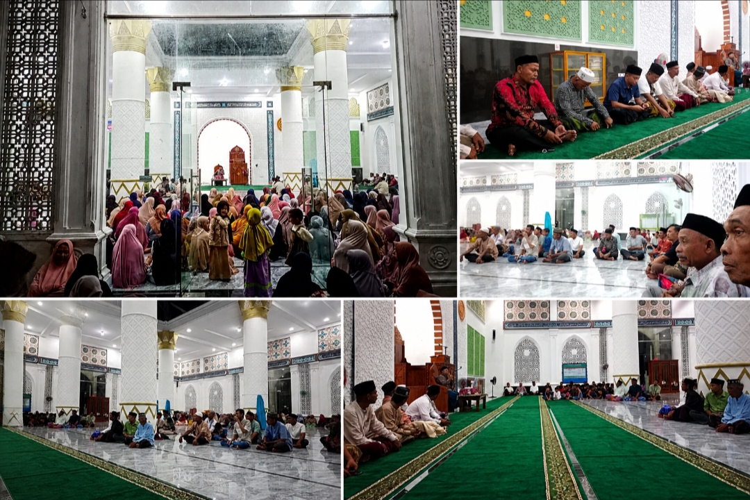 Masyarakat Gampong Kuta Blang Padati Masjid Baitul Makmur, Sambut Bulan Kelahiran Nabi Muhammad SAW