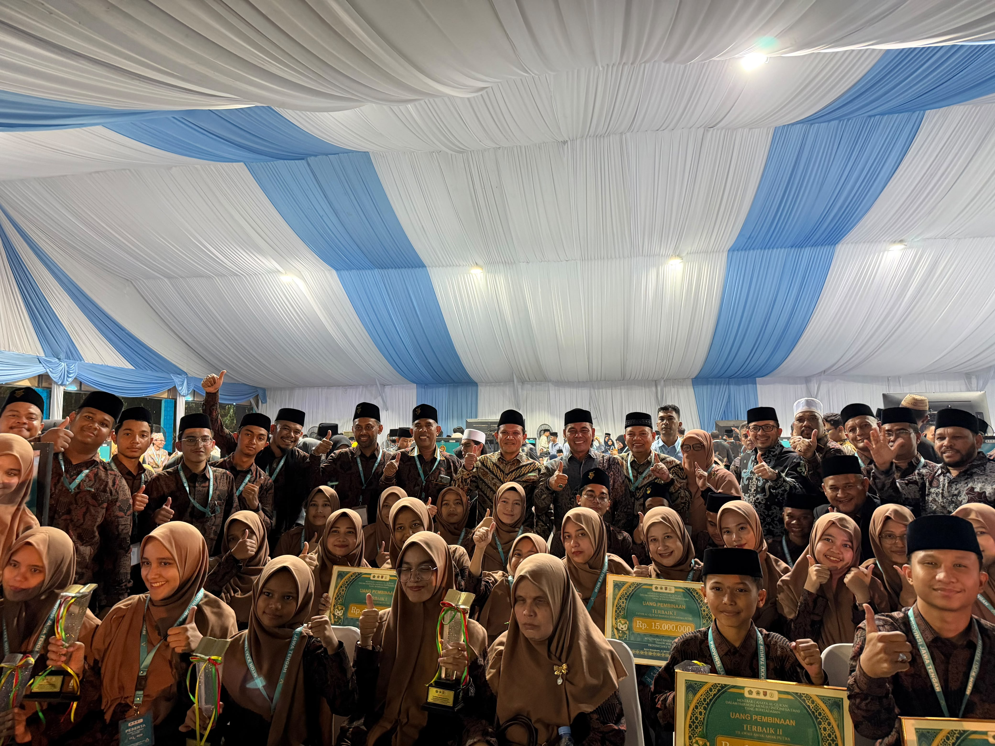 Pecah Rekor 23 Tahun, Aceh Raih Peringkat 4 MTQ Nasional XXXI, Wagub Dek Fadh Beri Bonus Rp200 Juta