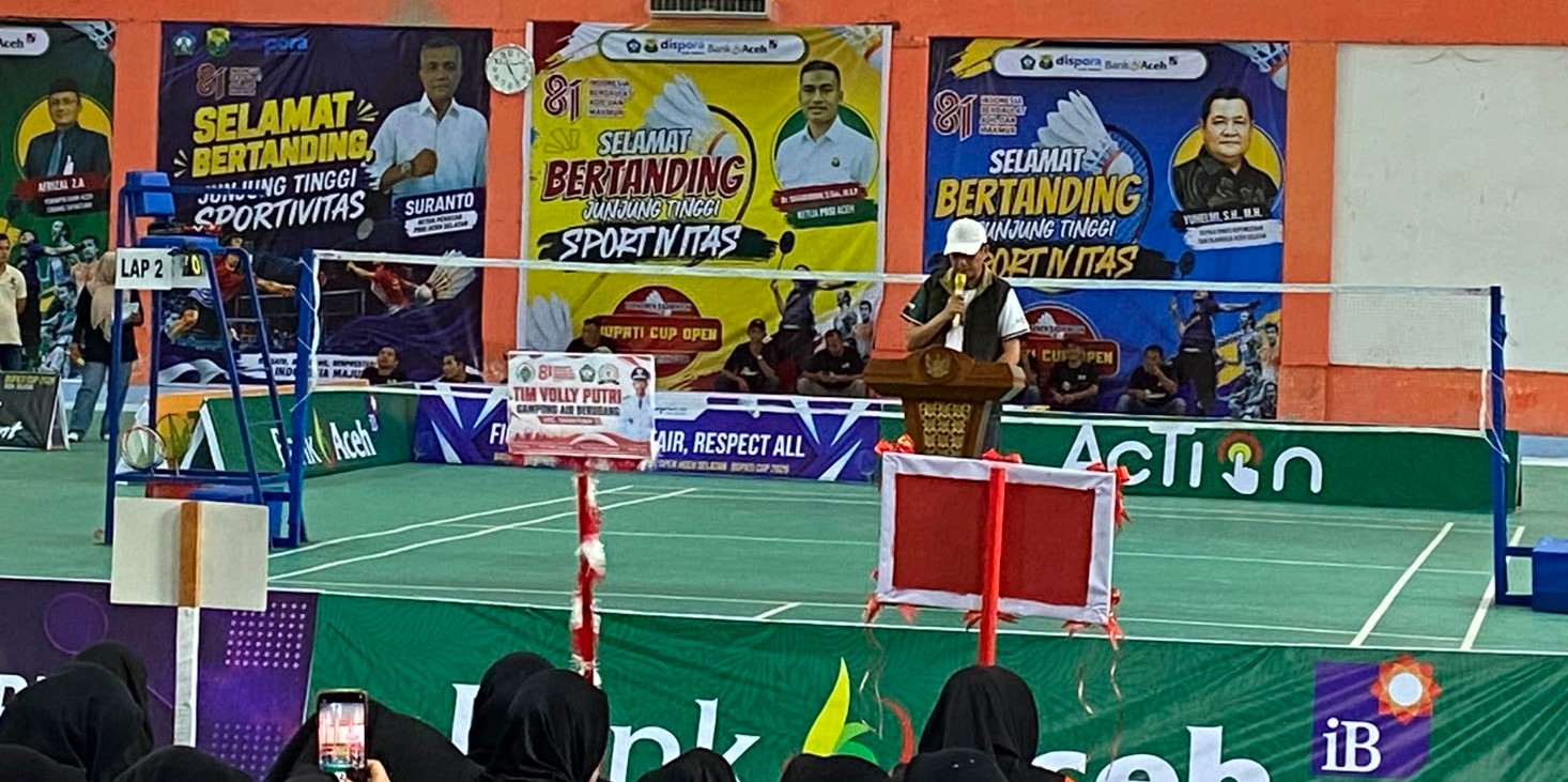 GOR TSC Tapaktuan Diresmikan, Bupati Cup Open Se-Aceh 2026 Jadi Turnamen Perdana